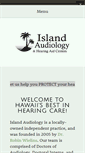 Mobile Screenshot of islandaudiology.com